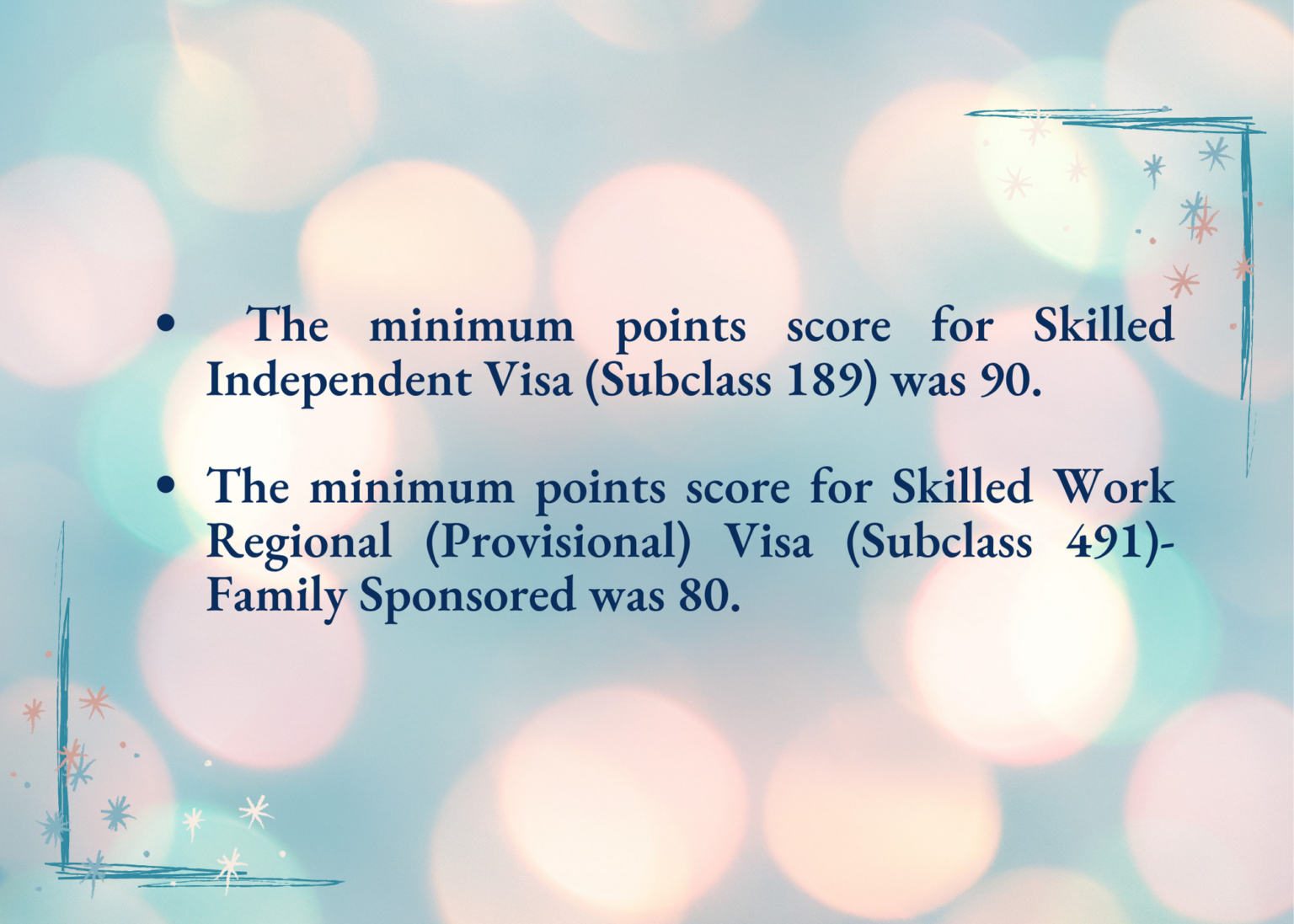 October Invitation Round 2021 Subclass 189 and Subclass 491 Path